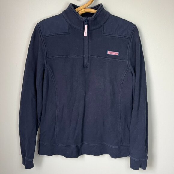 Vineyard Vines Navy Blue Quarter Zip Women's Medium - Picture 1 of 5